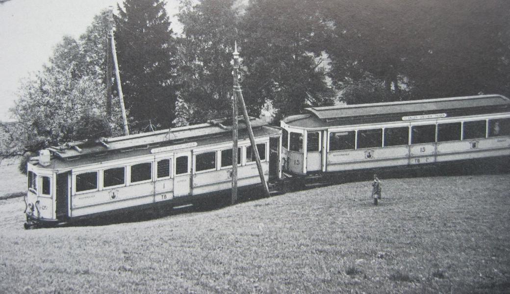 1903 wurde die Bahnlinie St. Gallen – Trogen eröffnet. 1909 bewilligte das eidgenössische Post- und Eisenbahndepartement deren Verlängerung bis Walzenhausen. Die Verwirklichung blieb aber ein Wunschtraum. 