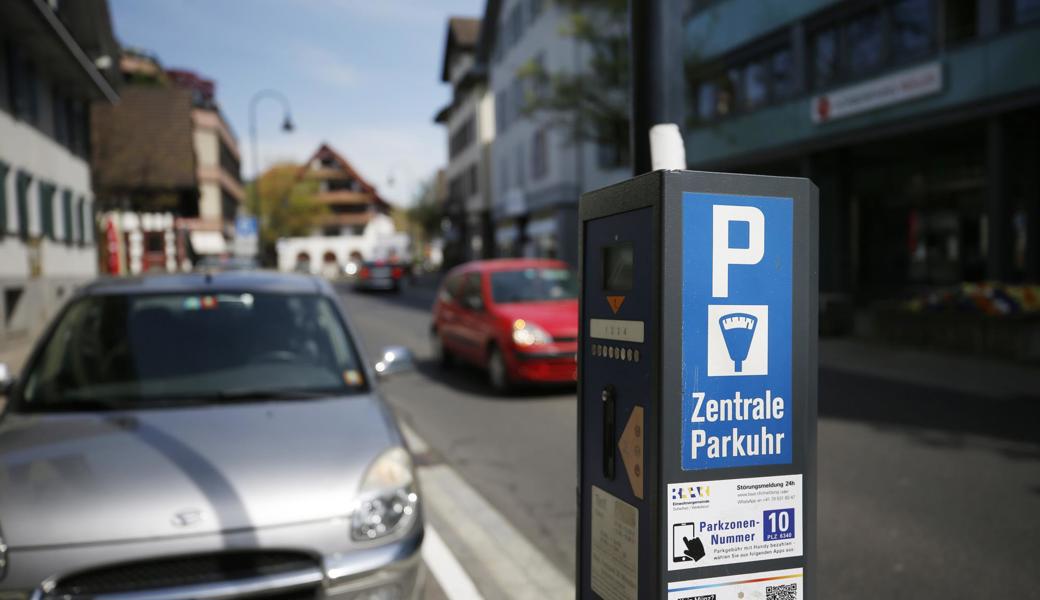 Mit Ausnahme der Parkuhren beim Bahnhof Staad sind alle Parkuhren Modelle der neueren Generation.