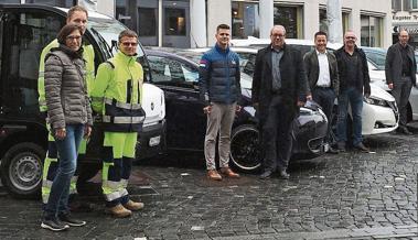 Stadträte in Elektroautos unterwegs