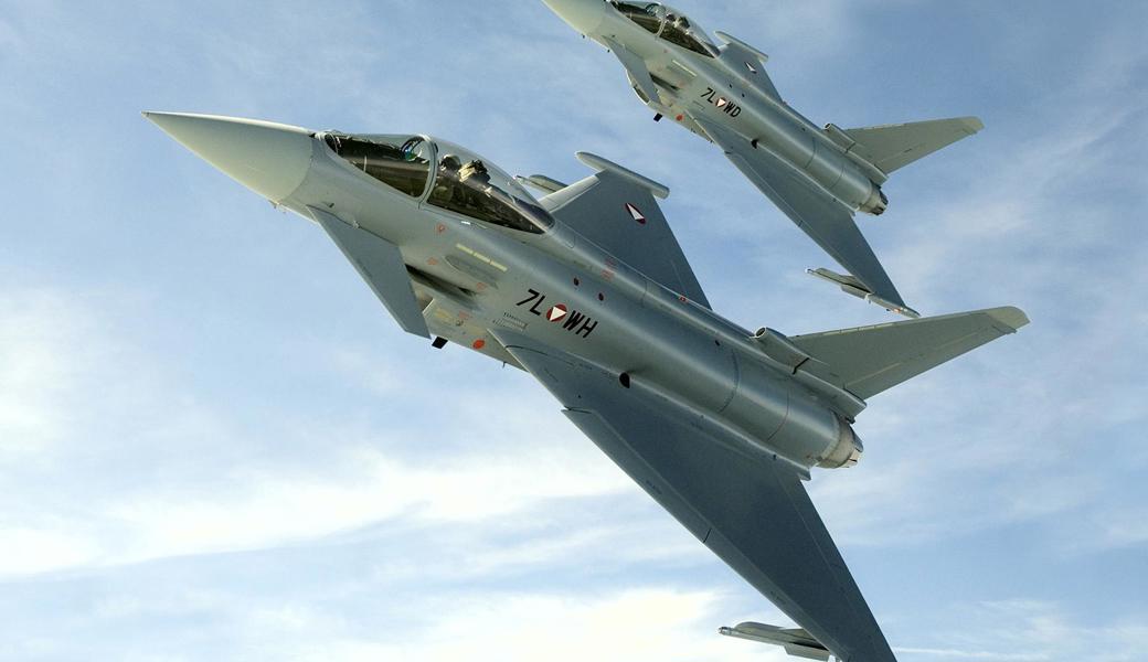 Speerspitze der österreichischen Luftraumüberwachung: Eurofighter des Bundesheers.