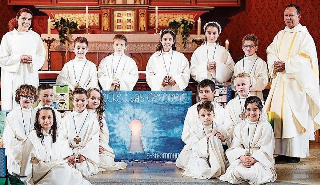 In St. Margrethen feierten 14 Kinder ihre Erstkommunion. Bild: pd