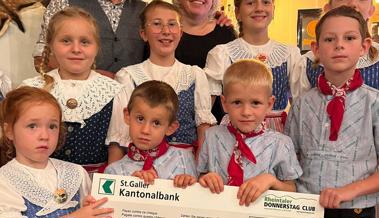 Donnerstagclub sponsert Kinderjodelchörli