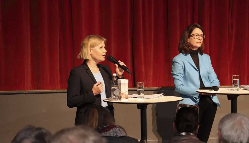 Die bürgerlichen Kandidatinnen: Esther Friedli (links) von der SVP und Susanne Vincenz-Stauffacher von der FDP.
