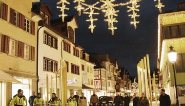 Gasse leuchtet auch am Tag