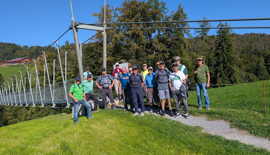 Die Männerriege auf dem Fünfländerblick